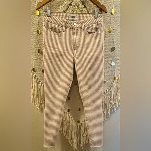 EUC Paige Striped Jeans